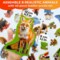 QUOKKA Toddler Puzzles Ages 2-4 - Large Floor Puzzles for Kids 3-5 - 8 Realistic Animal Shapes | Extra Thick Cardboard | Preschool Learning Game - 40 Big Piece Gift for Toddlers 1-3 Years Old
